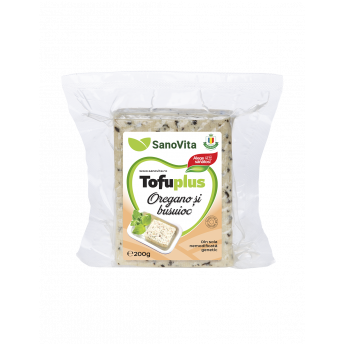 Tofu cu Oregano si Busuioc (Sterilizat) 200g SANOVITA