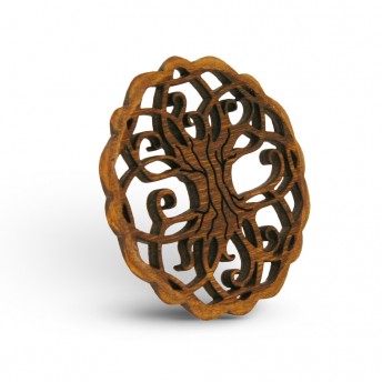 Amuleta din Lemn - The Tree of Life, Maro, Red Owl