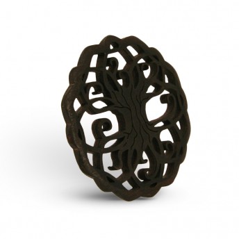 Amuleta din Lemn - The Tree of Life, Negru, Red Owl