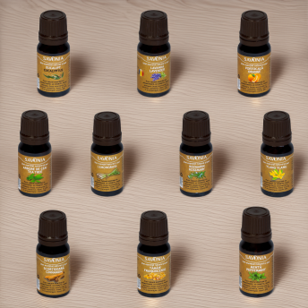 Setul Fundamental de Aromaterapie – 10 Uleiuri Esențiale de Bază Savonia