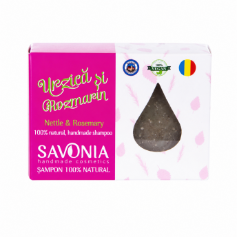 Sampon Solid Natural Urzica si Rozmarin, 90g