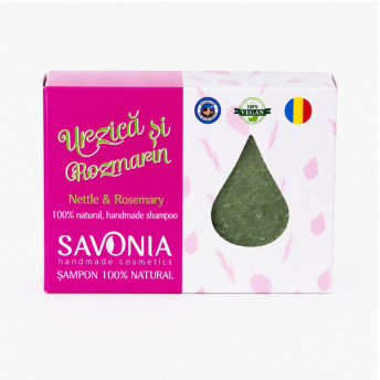 Sampon Solid Natural Urzica si Rozmarin, 90g