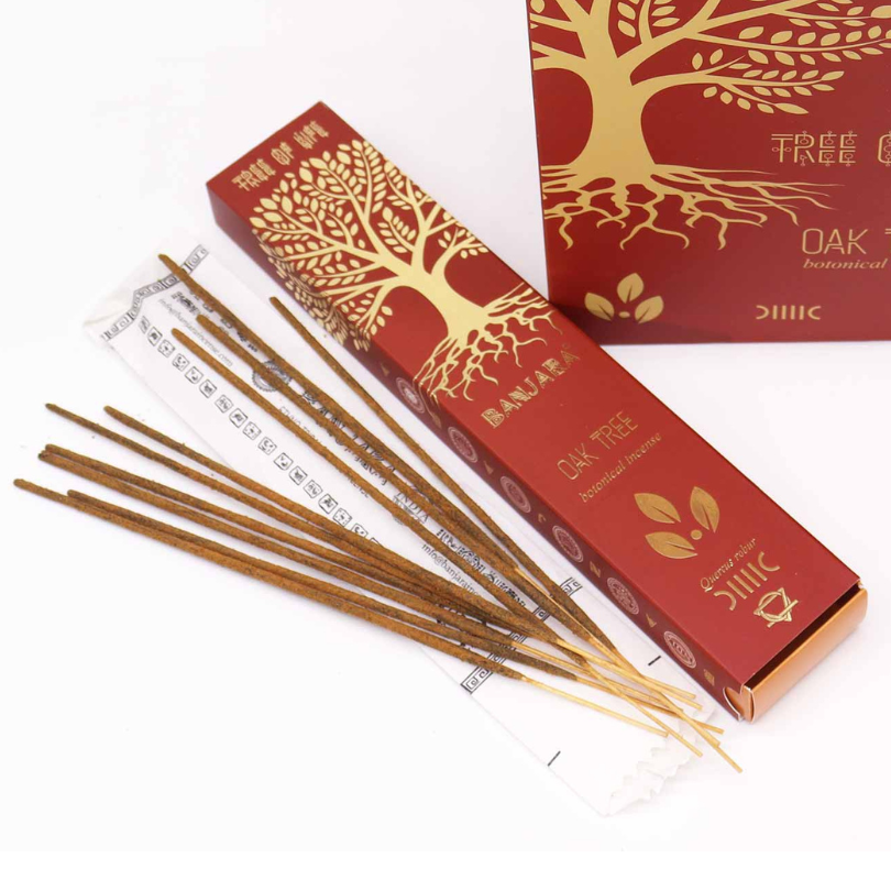 Bețișoare Parfumate Botanice Banjara - Arborele Oak, 35g