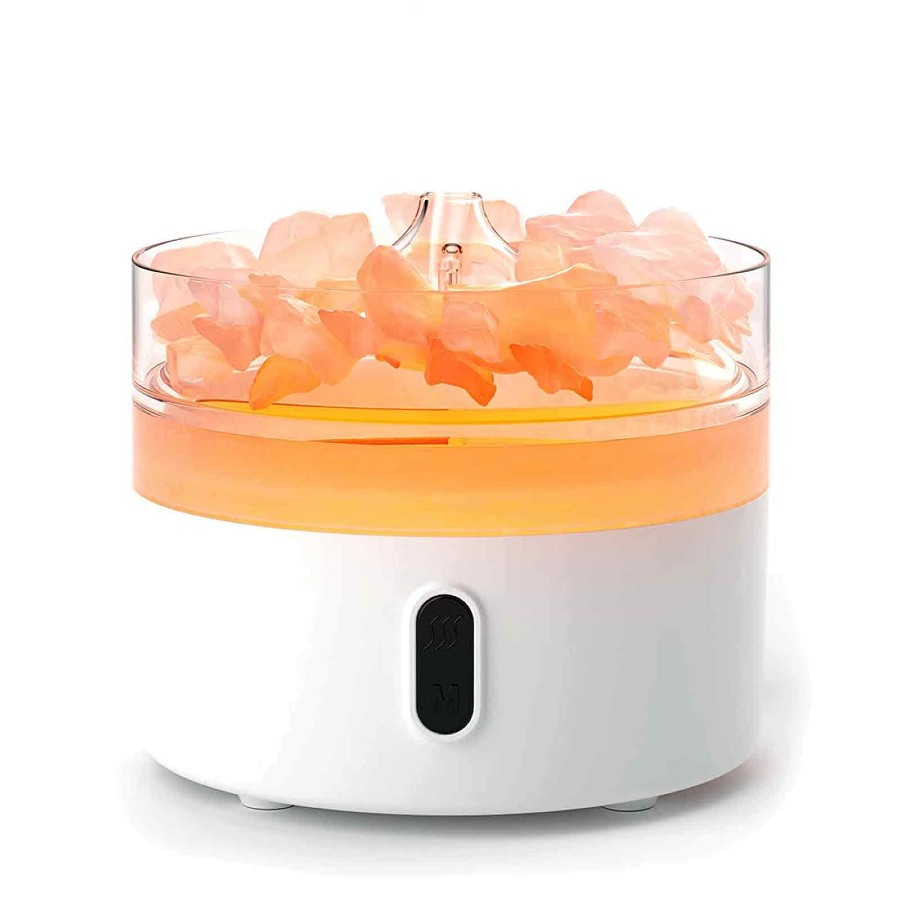 Difuzor de Aromterapie cu Sare de Himalaya, USB-C, Efect de Flacara