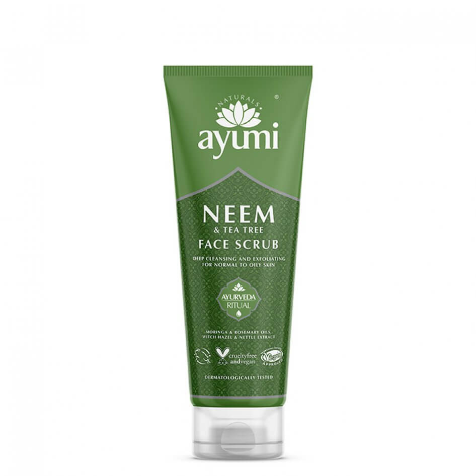 Exfoliant facial cu Neem & Tea Tree, Ayumi, 125 ml