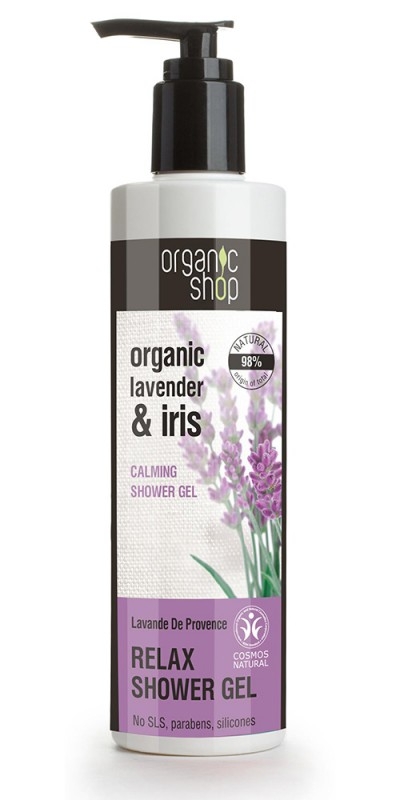 Gel de dus bio cu lavanda si iris, Lavande De Provence, 280 ml - Organic Shop