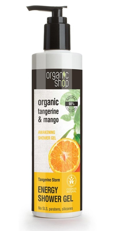 Gel de dus bio cu mango si mandarine, Tangerine & Mango - Organic Shop
