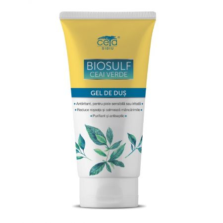Gel de Dus Biosulf cu Ceai Verde 200ml CETA SIBIU