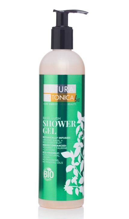 Gel de dus natural cu busuioc si grapefruit Basil Lush, 400ml - Natura Estonica