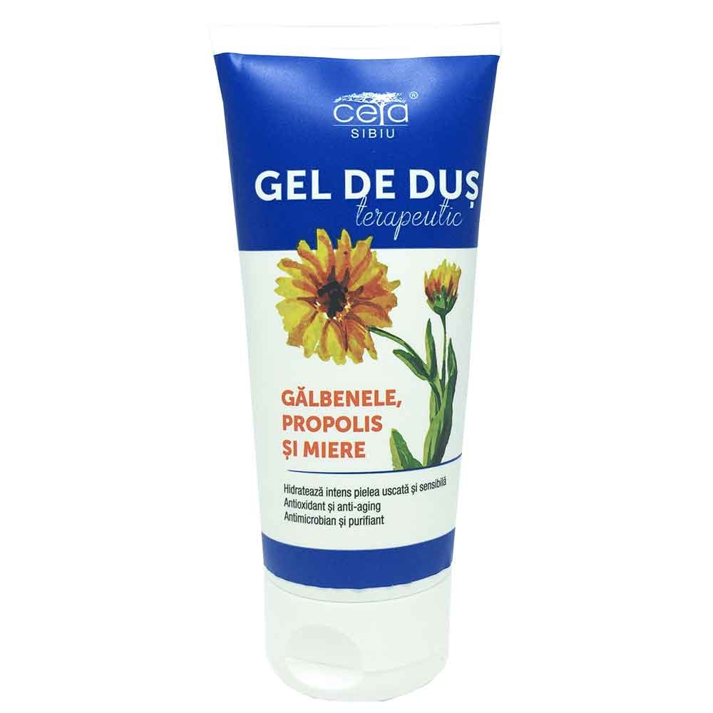 Gel de Dus Terapeutic cu Galbenele, Propolis si Miere 200ml CETA SIBIU