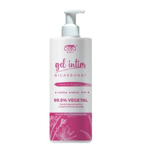 Gel intim 99.5% Vegetal cu Bicarbonat cu pompita 200ml CETA SIBIU