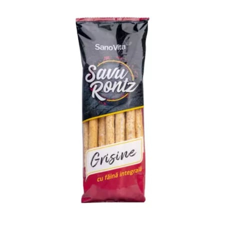 Grisine Simple cu Faina Integrala de Grau 50g SANOVITA