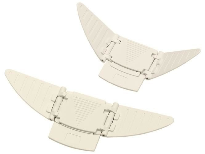 Set 2 Sigurante tip Fluture Blocator Usi si Geamuri Glisante, 14.5 x 5 cm, Bej