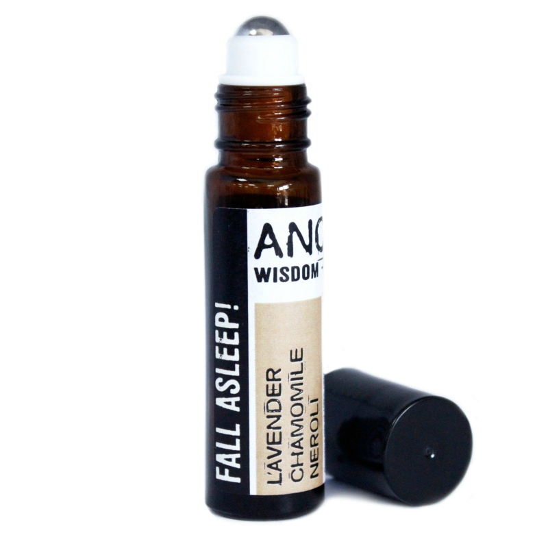 Roll-on uleiuri esentiale Fall Asleep! (lavanda, musetel, neroli), 10ml - Ancient Wisdom