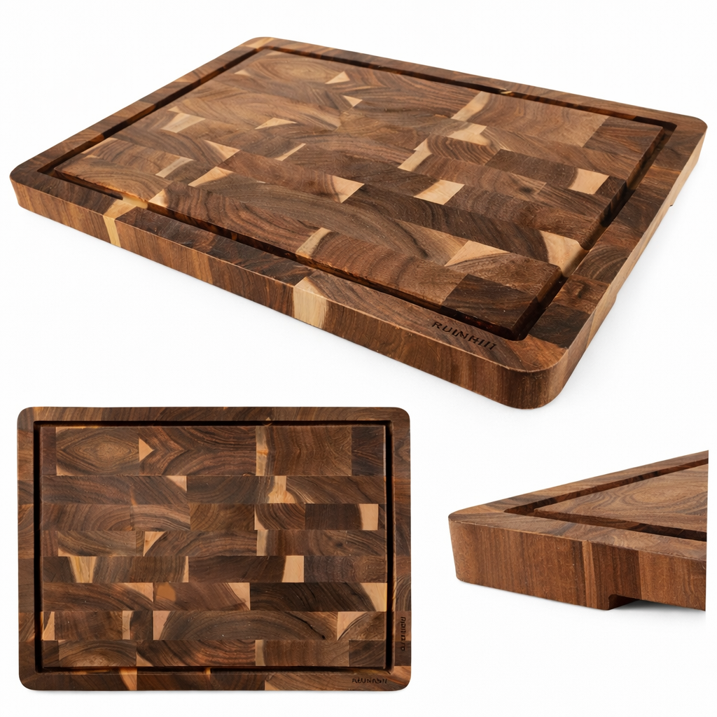 Tocator si Platou de Servire din Lemn de Acacia 43 x 33 x 3 cm