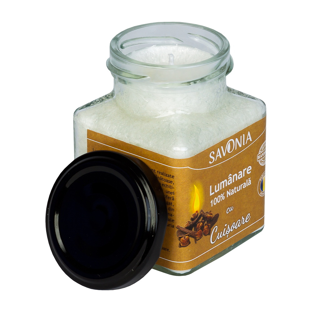 Cuisoare - Lumanare 100% Naturala 200 g, Savonia