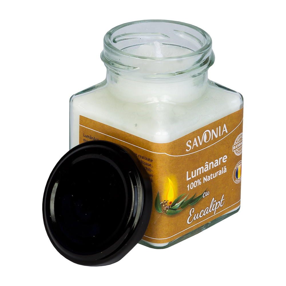 Eucalipt - Lumanare 100% Naturala 200 g, Savonia