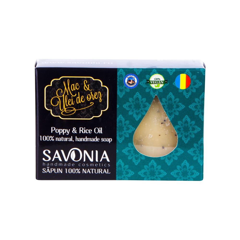 Sapun Natural Mac si Ulei de Orez, 90g