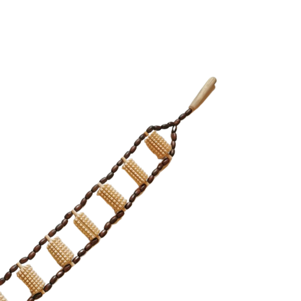Aparat pentru Masarea Spatelui, din Lemn, 100 cm, 9 role