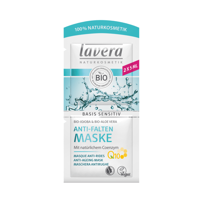 Masca antirid pentru toate tipurile de ten, coenzima Q10, Basis Sensitiv - LAVERA