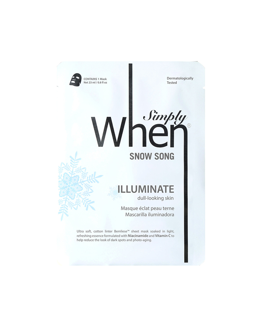 Masca coreana pentru luminozitate cu vitamina C, Snow Song, 23 ml, Simply When