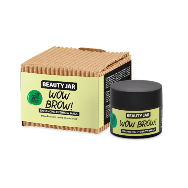 Masca regeneranta pentru sprancene, ulei de ricin si macadamia, Wow Brow, Beauty Jar, 15ml