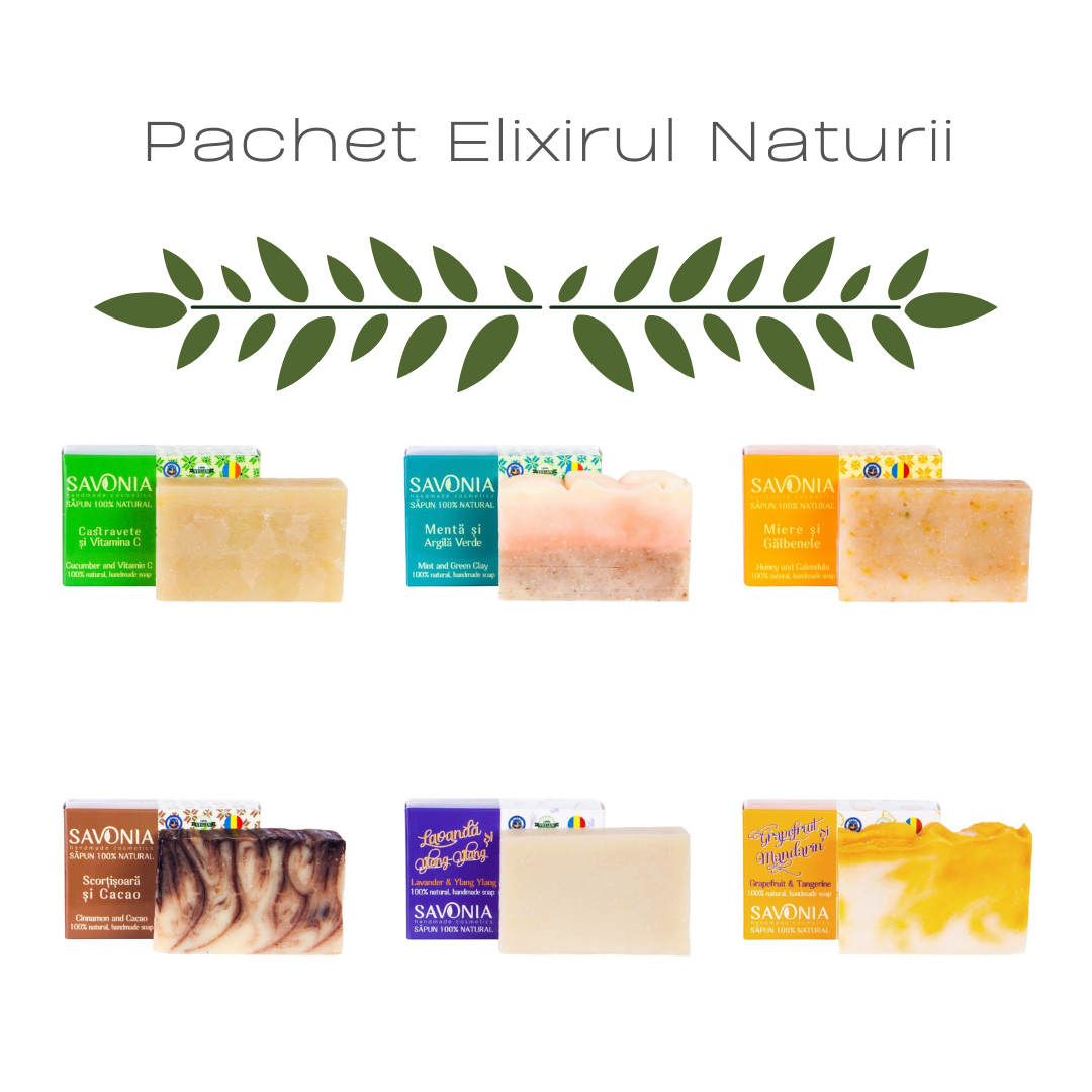 Pachet 6 Sapunuri Naturale Savonia - Elixirul Naturii
