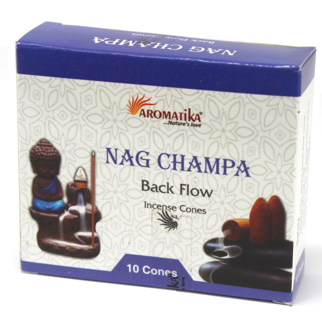 Conuri Parfumate Aromatice „Fum Curgător” - Nag Champa, 10 bucati