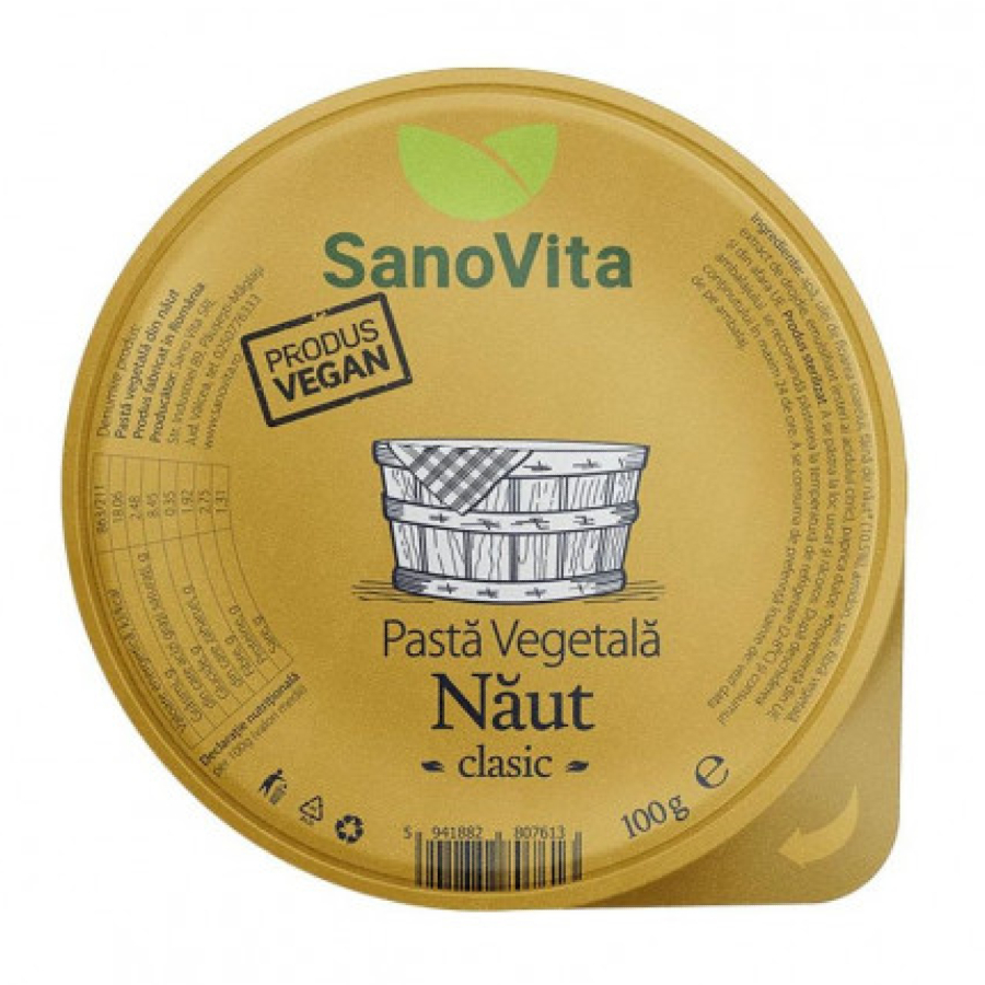 Pasta Vegetala din Naut 100g SANOVITA