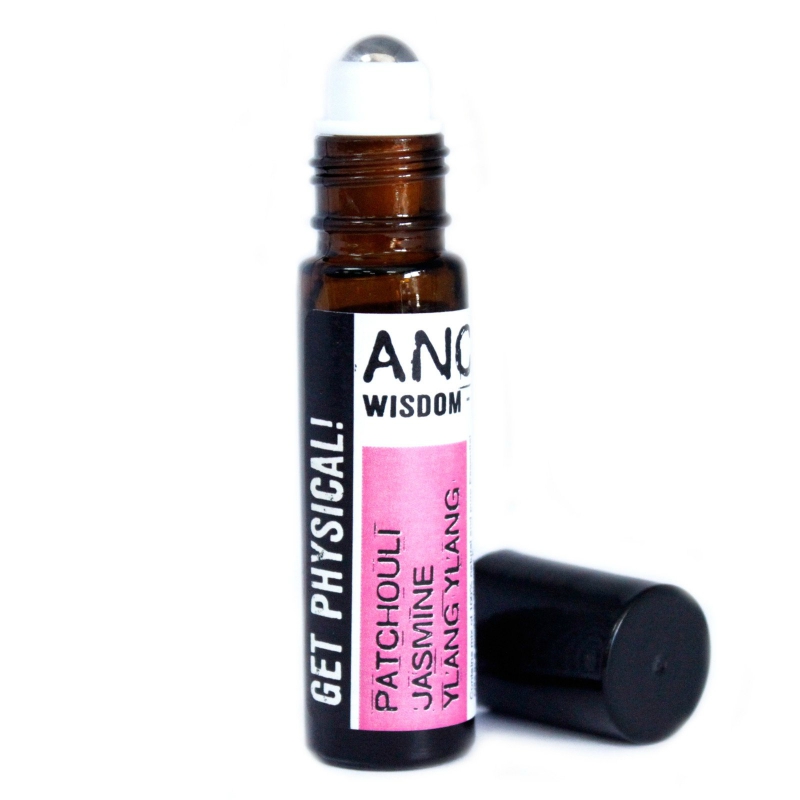 Roll-on uleiuri esentiale Get Physical! (patchouli, iasomie, ylang ylang), 10ml - Ancient Wisdom