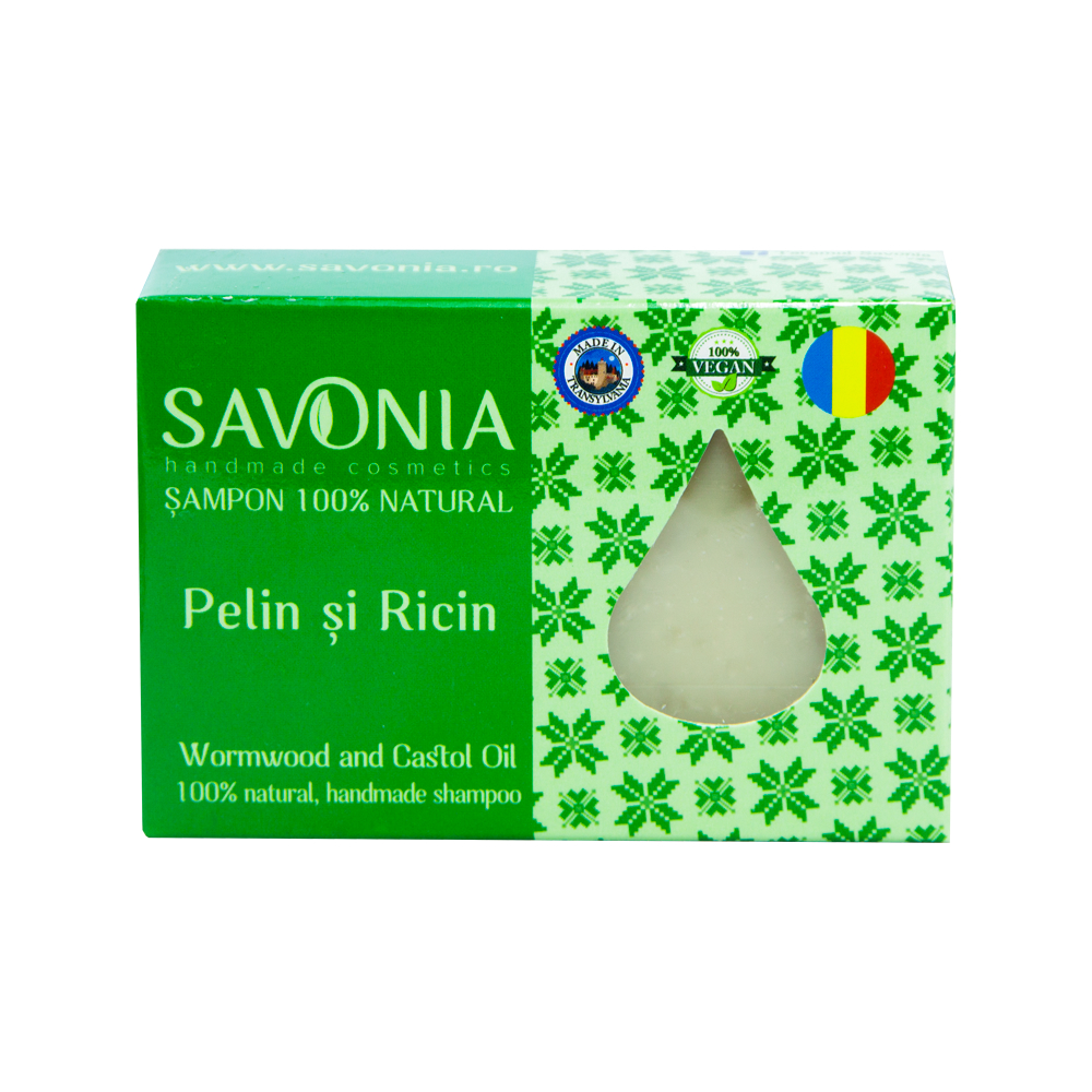 Sampon Solid Natural Pelin si Ricin, 90g