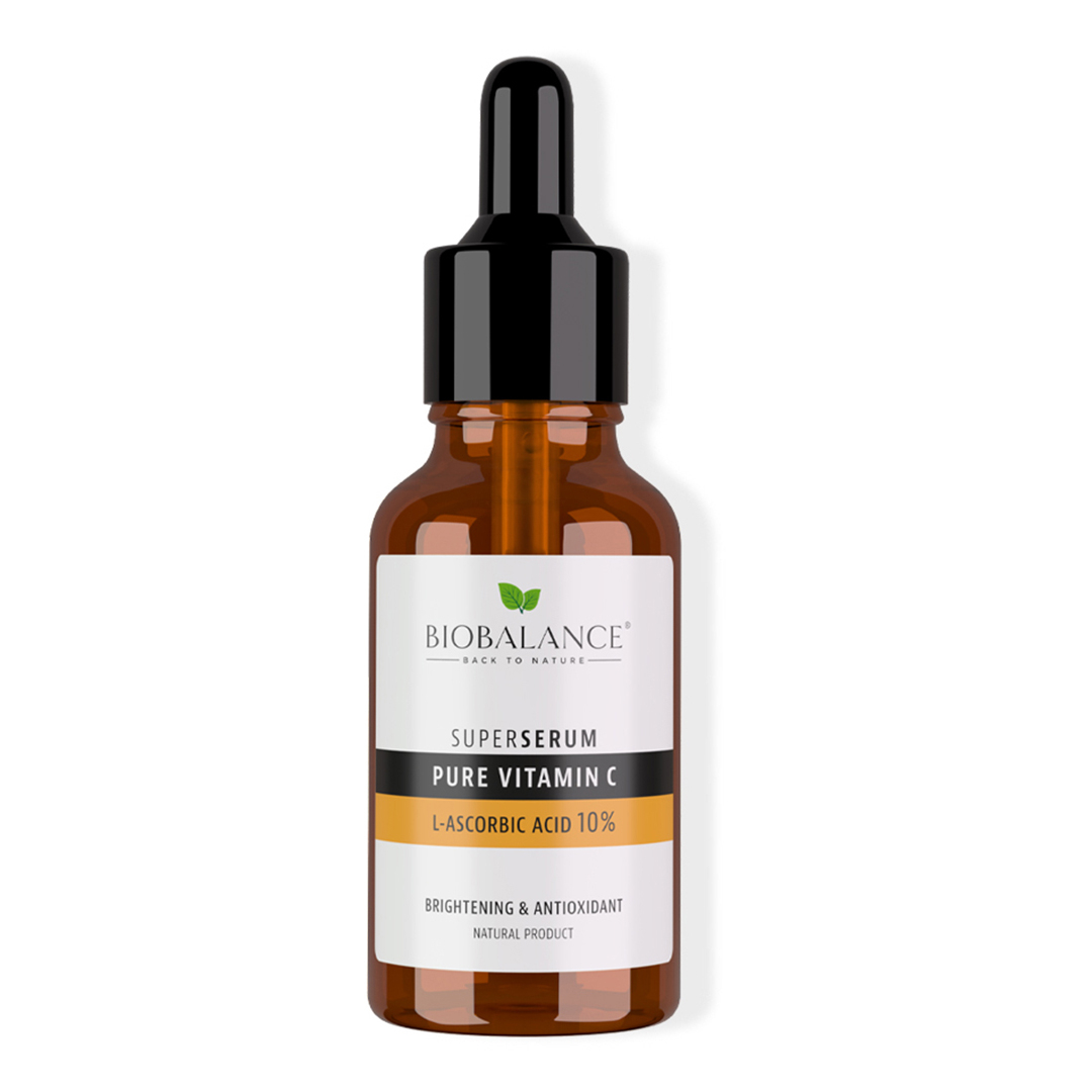 Pure Vitamin C, Acid L-Ascorbic 10% Super Serum, Bio Balance, 30 ml