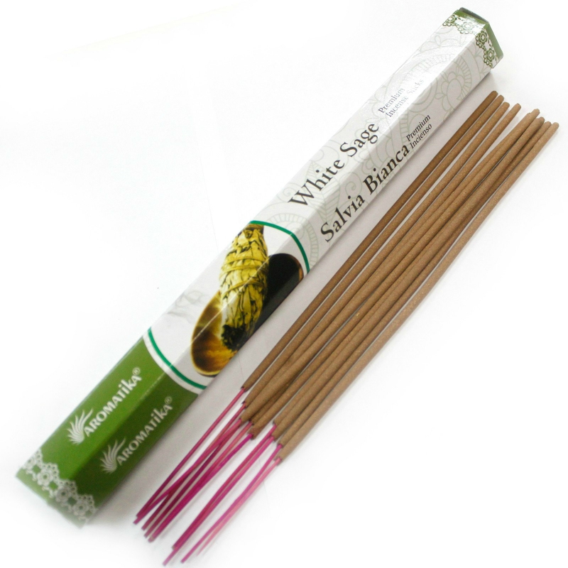 Betisoare naturale parfumate, Salvie alba - 20 buc.