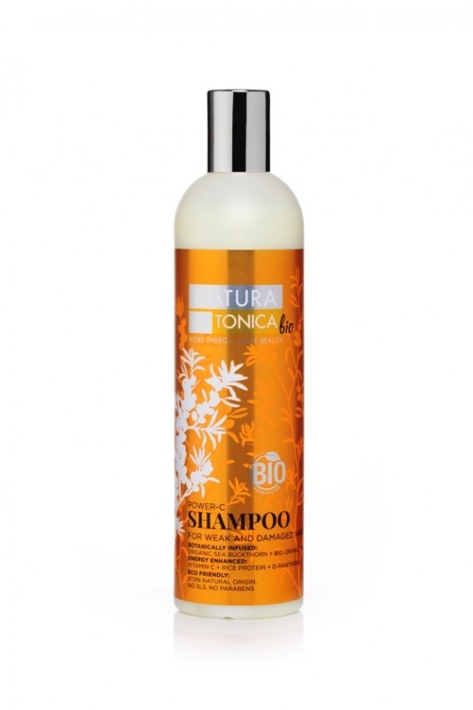 Sampon Power C cu vitamina C, ulei de catina si portocale, 400ml - Natura Estonica