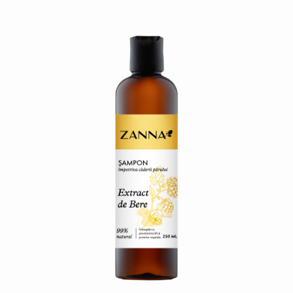 Sampon impotriva caderii parului cu extract de Bere,Zanna