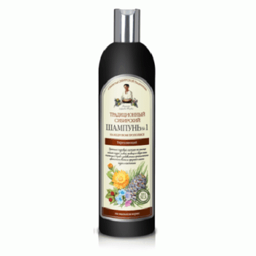 Sampon siberian fortifiant cu extract de propolis si cedru, 550 ml, Bunica Agafia