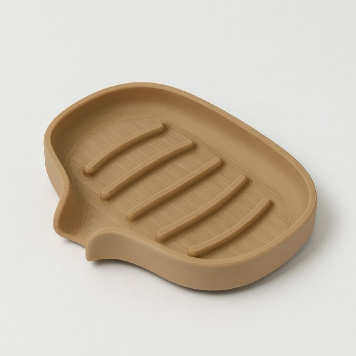 Sapuniera Savonia Realizata la Imprimanta 3D - Izvor, Bej, 11 x 9 x 2.3 cm