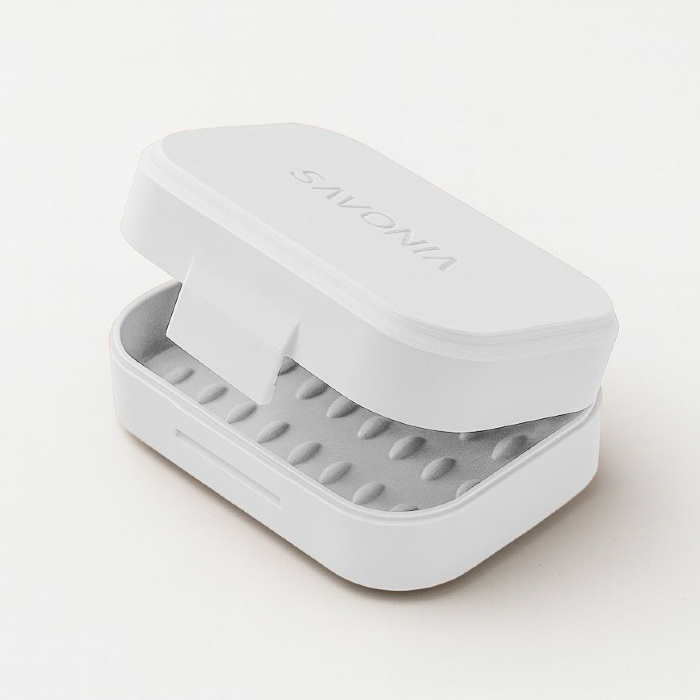 Sapuniera Savonia Realizata la Imprimanta 3D - Voiaj Alb, 10 x 8 x 4 cm