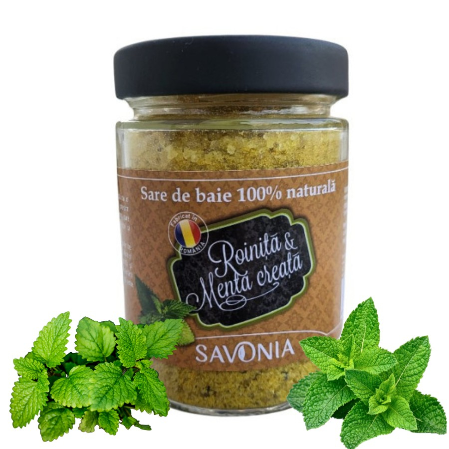 Sare de Baie Savonia cu Roinita si Menta Creata