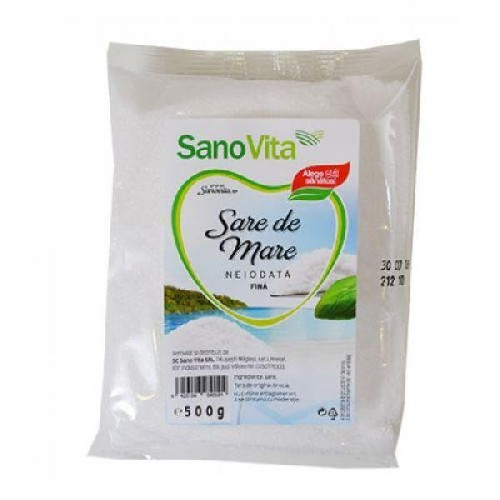 Sare de mare fina neiodata, 500 g