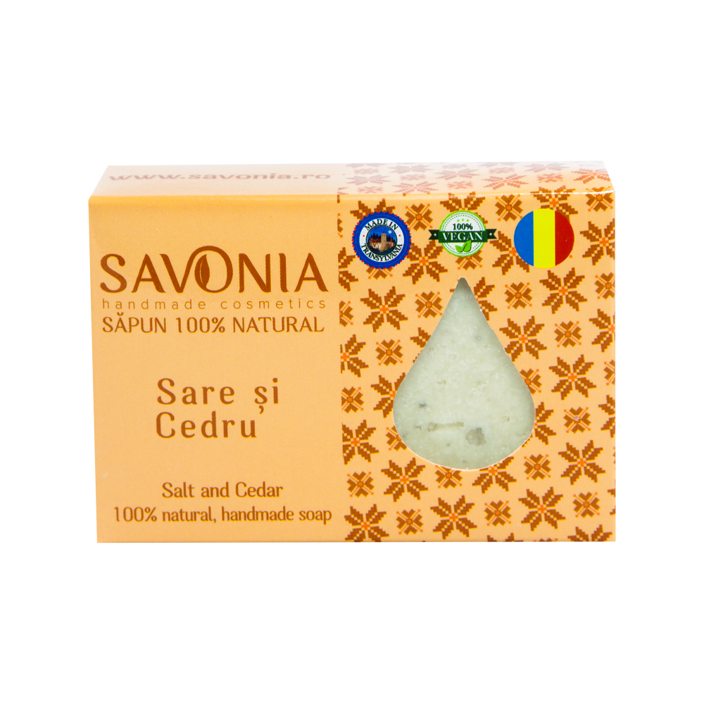 Sapun Natural Sare si Cedru, 90g