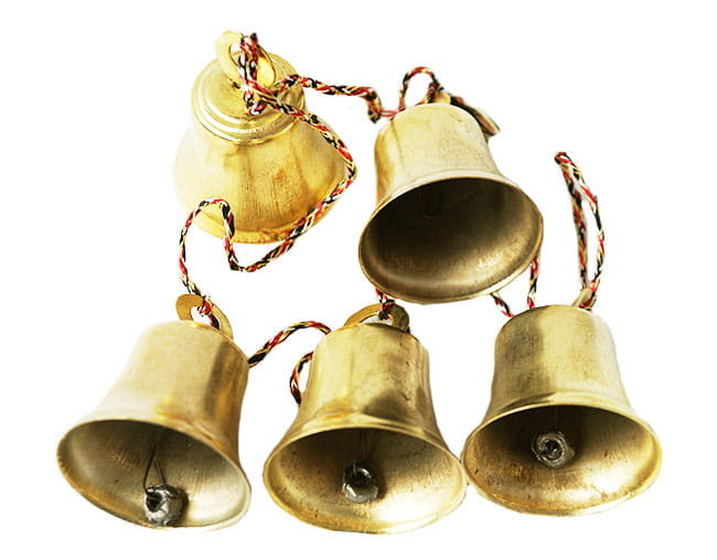 Set 5 Clopotei Balinezi Metalici, Insiruiti