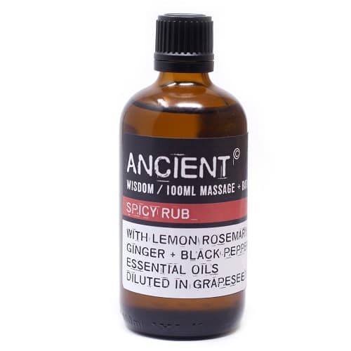 Ulei pentru masaj Spicy Rub, 100 ml, Ancient Wisdom