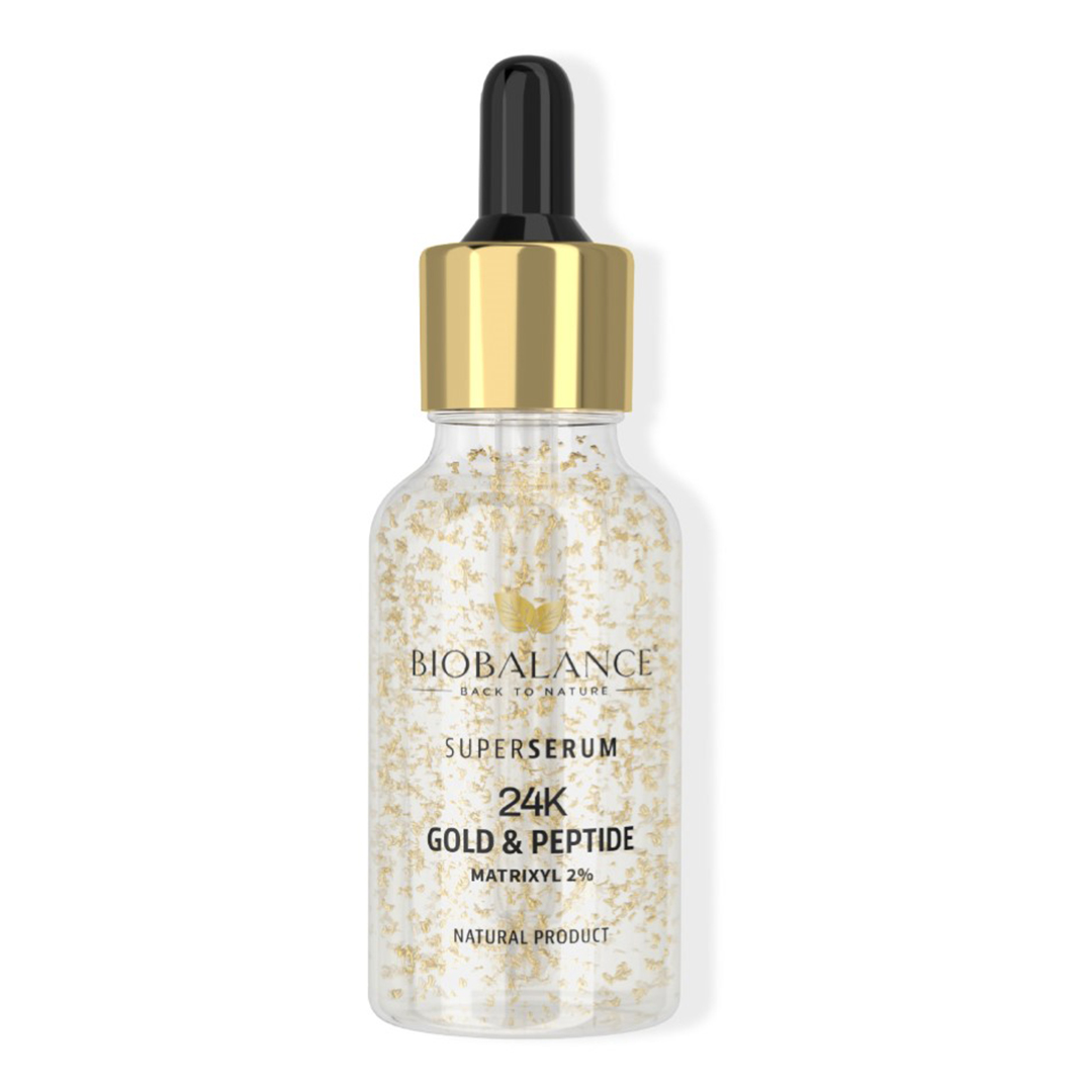 Super Serum cu Aur 24K si Peptide, Bio Balance, 30 ml