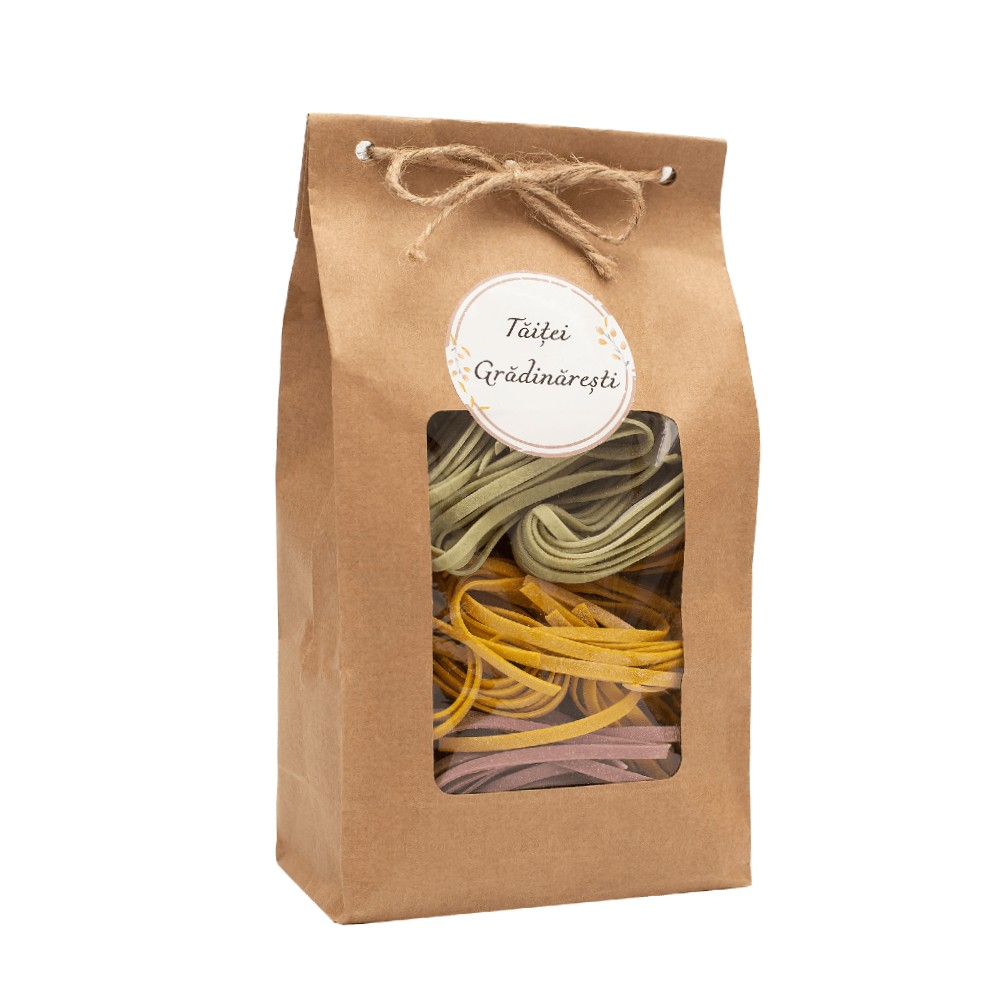 Taitei colorati, lati, fara ou, 200g – „Taitei Gradinaresti”