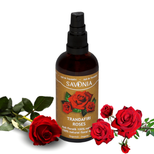 Trandafiri - Apa Florala Organica 100 ml, Savonia
