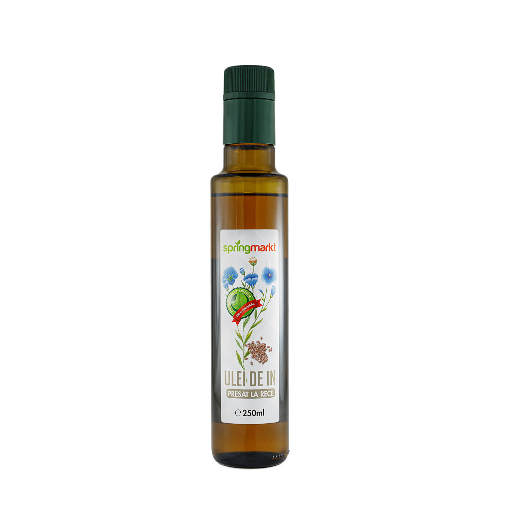 Ulei de In (presat la rece) 250ml, uz alimentar