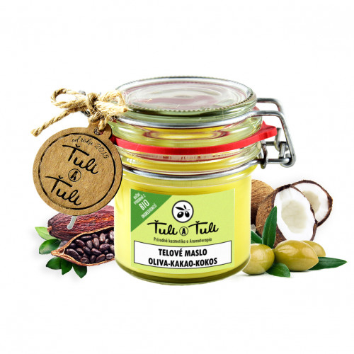 Unt natural de Corp cu Masline, Cacao si Cocos, 85 ml, Tuli a Tuli