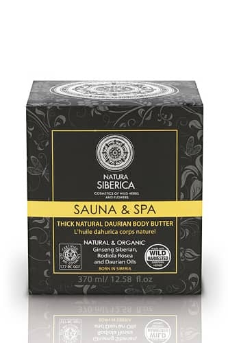 Unt de corp Daurian cu ginseng siberian Sauna & Spa, 370 ml - Natura Siberica
