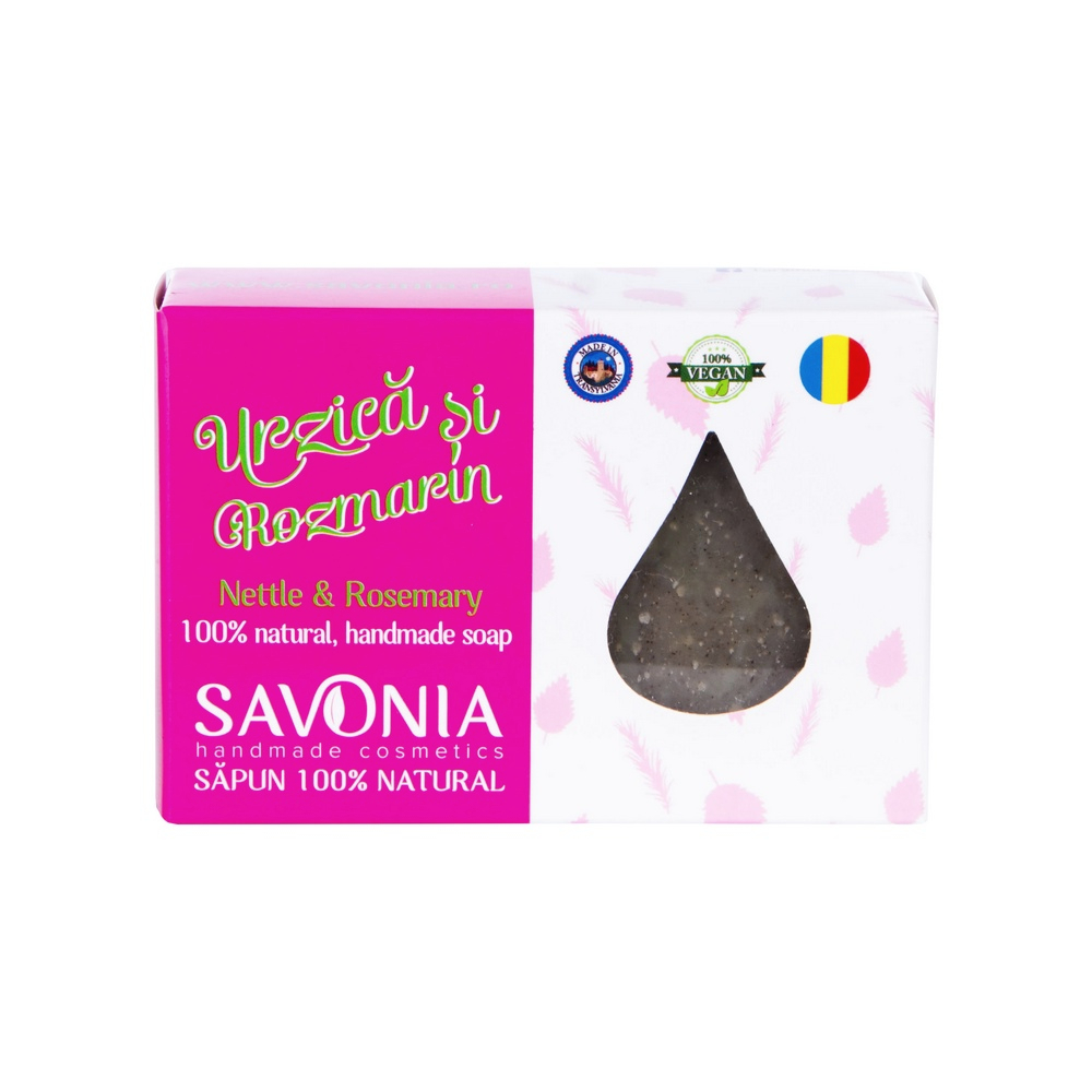 Sampon Solid Natural Urzica si Rozmarin, 90g